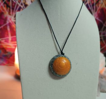 OrgoChakra Sacral Hemisphere Form Anhänger oder Schlüsselanhänger 15 gr.