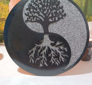 Dekoteller Lebensbaum Ying-Yang Schutz 5G.6G